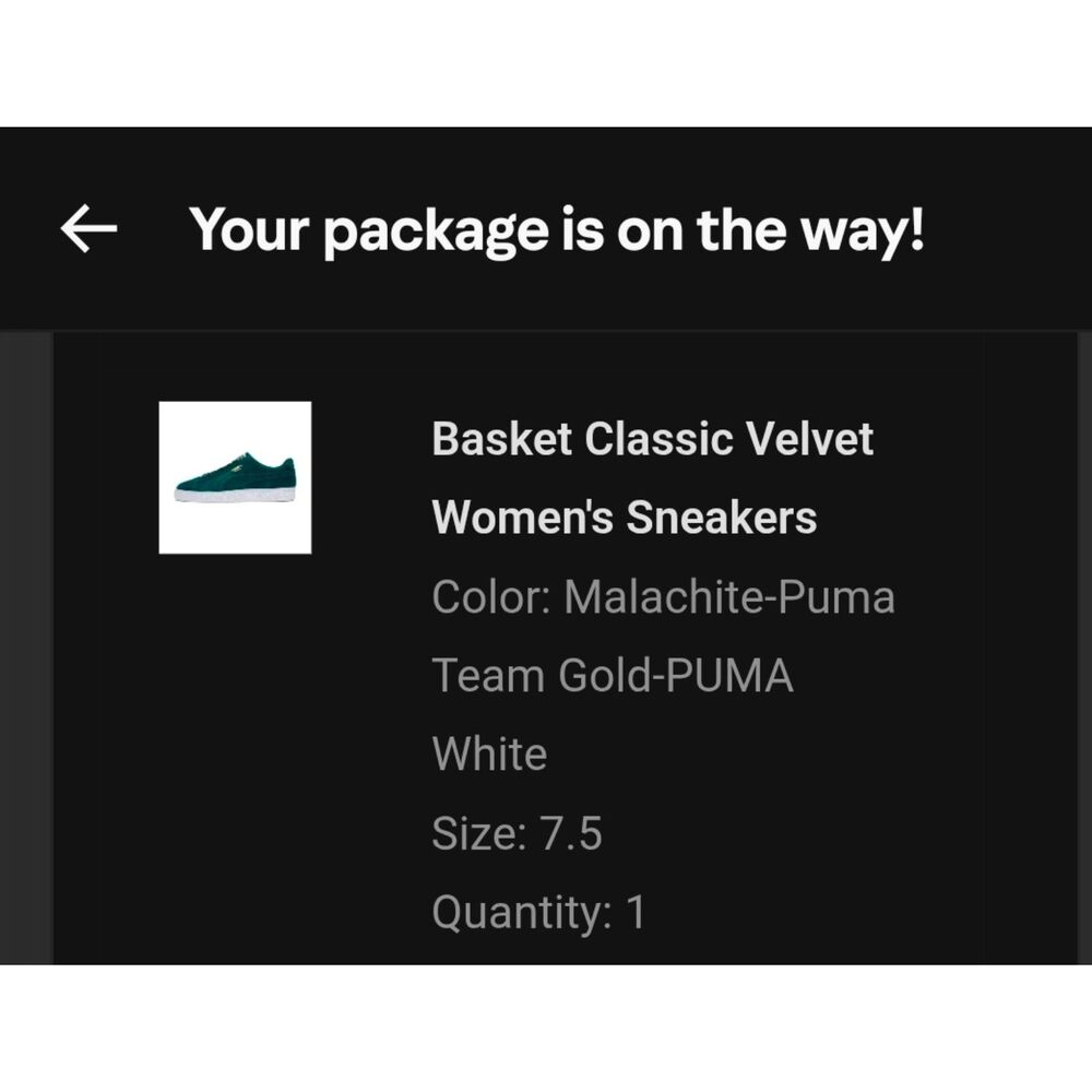 NIB Womens Puma Basket Classic Velvet Tennis Shoes Size 7.5 - Picture 8 of 9